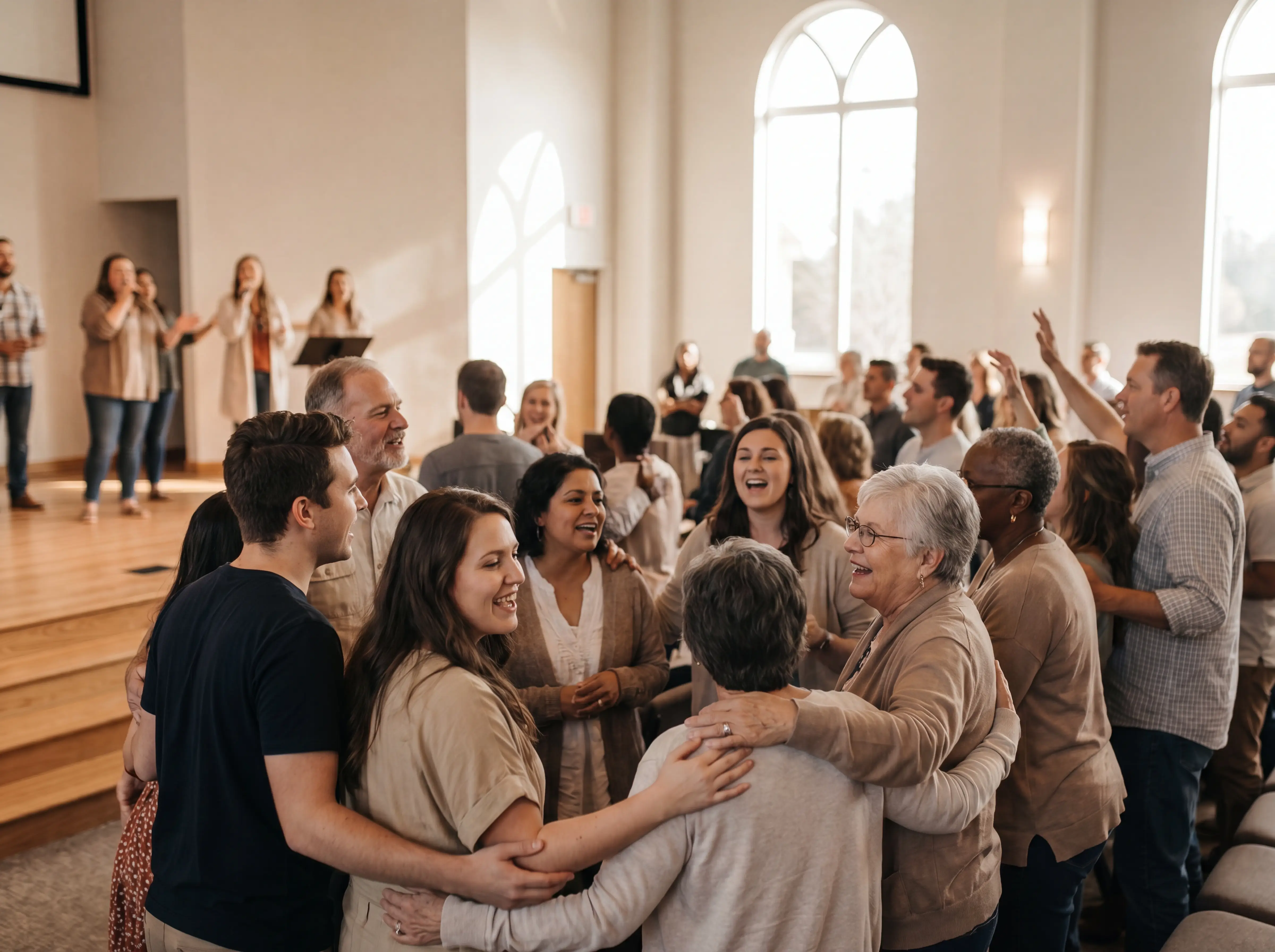 AI Church congregation