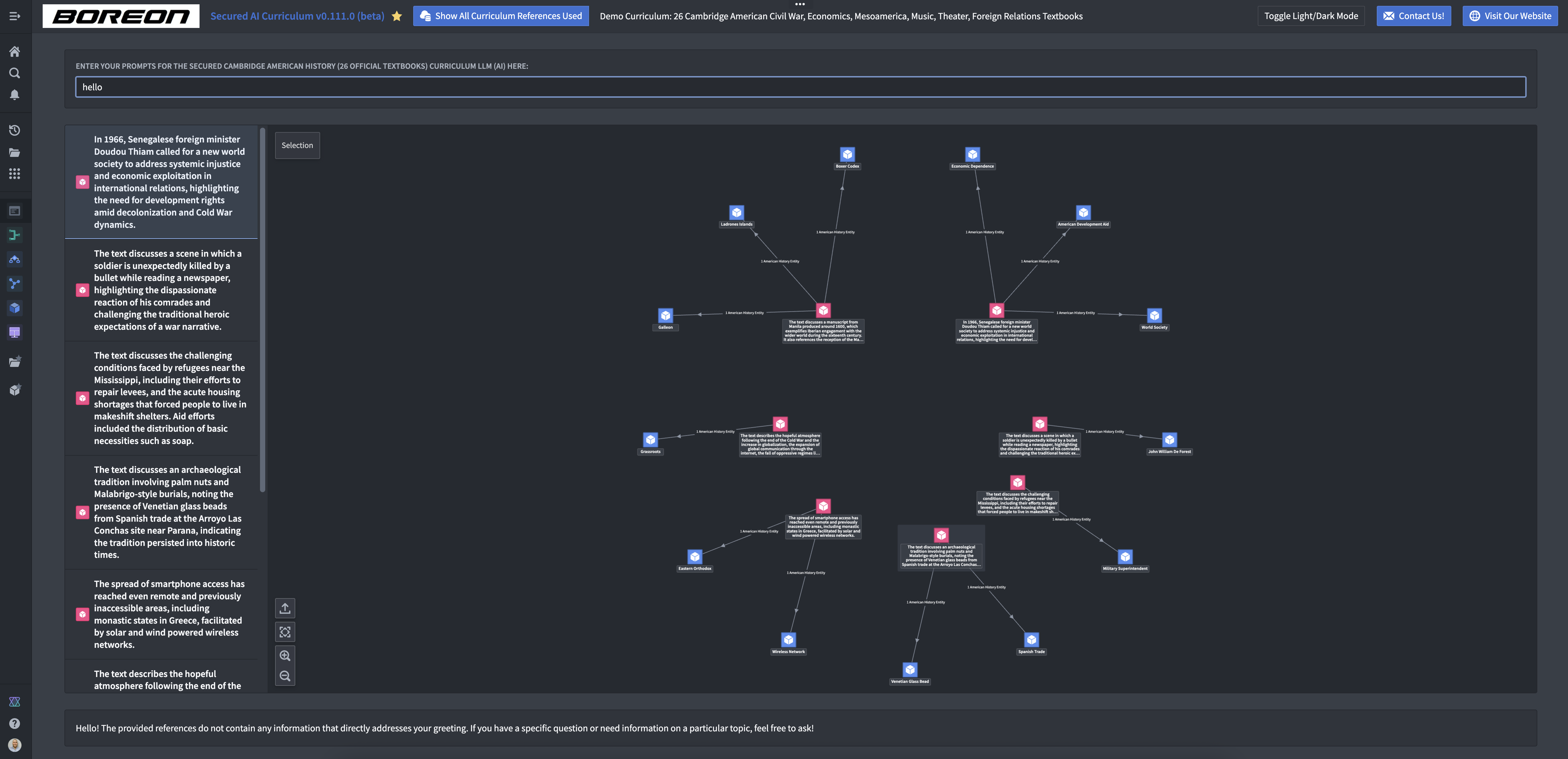 Boreon Secured AI Curriculum for Christian schools on Palantir Foundry